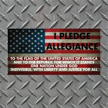 American Flag Pledge of Allegiance Design 001 High Quality Indoor Outdoo... - £3.05 GBP+