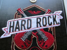 Hard Rock Cafe Patch Crossed Red Guitars 1971 Celebration Iron On Patch #5 - £13.94 GBP