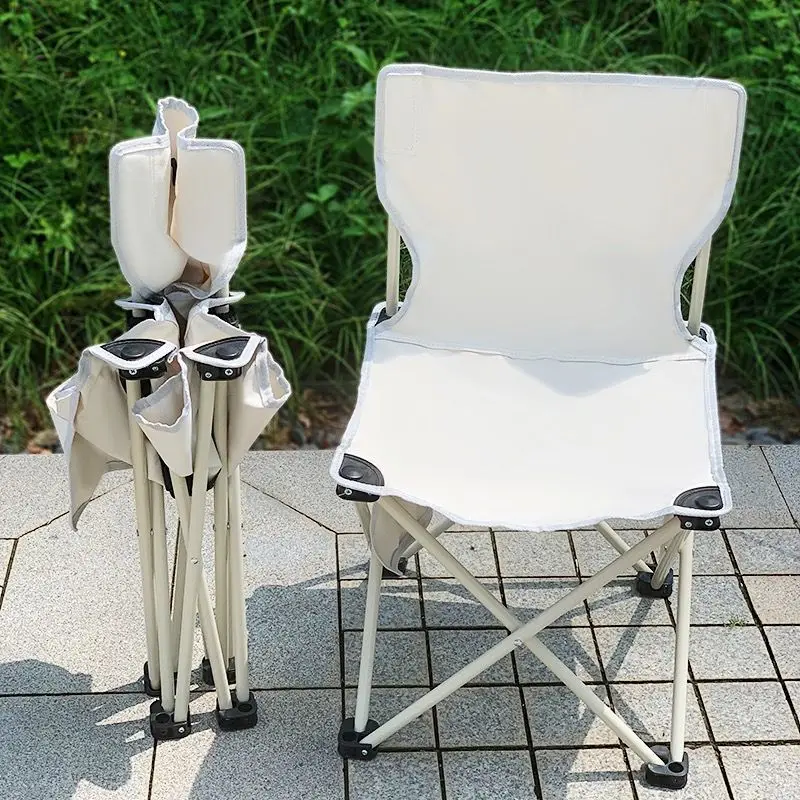 Outdoor  Portable Folding Camping Chair  Moon Chair Collapsible Foot Stool for - £32.22 GBP+