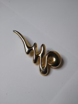 Vintage Venue USA Metal Scribble Brooch - £19.98 GBP