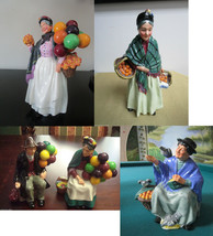 Royal Doulton Figurines Orange Lady, Tuppence A Bag, Balloon Sellers, Penny Pick - £99.34 GBP+