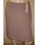 ANN TAYLOR Pink/Brown/Beige Geometric Print Stretch Wool Blend Skirt (6P... - £15.33 GBP