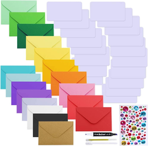 144 Sets 18 Colors #56 Mini Envelopes Coin Envelopes Pocket Envelopes 3 X 4 1/2  - £20.09 GBP