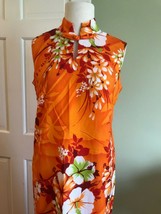 VTG Holo-Holo Hawaiian Cheongsam Long Maxi Gown Dress XS - S (MINT!) - £49.97 GBP