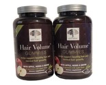 2 New Nordic Hair Volume Gummies Apple Flavor 60 Gummies / Bottle Exp. 0... - $34.64