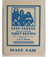 DEEP PURPLE / SAVOY BROWN VINTAGE ORIGINAL L.A. FORUM 1974 CLOTH BACKSTA... - $469.78 MXN