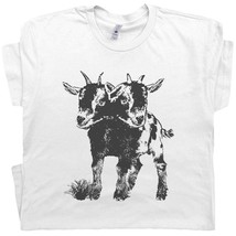 Two Headed Goat Shirt Cute Goat Shirts for Women Men Weird Oddities T Shirt Unus - £15.97 GBP