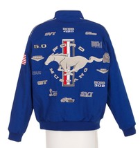  Authentic Mustang Racing Embroidered Cotton Jacket JH Design Blue New - £127.88 GBP