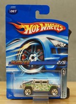 NOS 2005 Hot Wheels 067 Humvee Chrome Burnez Rack Pack Metal Toy Car Mattel - £6.56 GBP