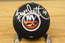 NHL Autographed Hockey Puck New York Islanders Bryan Trottier #19 106/150 - £27.24 GBP