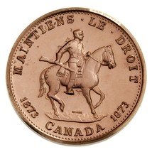 1873-1973 Real Canadiense Montado Police 100th Aniversario Medalla - $55.88 CAD
