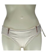 ALE by ALESSANDRA Swimwear Bikini Bottoms Metallic Striped Zip Womens Si... - £24.77 GBP