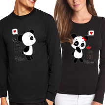Nwt Panda Princess / Prince Couple Matching Valentine&#39;s Day Long Sleeve T-SHIRT - £14.46 GBP