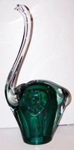 FABULOUS HUGE RARE MURANO ITALY ART GLASS TEAL GREEN ELEPHANT 16 3/4&quot; SC... - £241.08 GBP