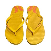 Hurley Joli Yellow Flip Flop Thong Sandal Shoes Womens Size 8 Beach Summer - £9.38 GBP