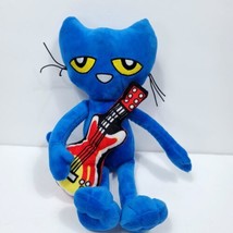 Pete The Cat Guitar Plush Stuffed Animal Blue Kitty Cat 11&quot; Stuffed Anim... - £15.81 GBP