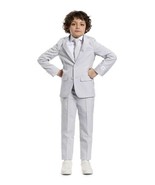 Opposuits Boys Groovy Grey Solid Color Suit - Prom and Wedding Party Out... - $747.09 MXN