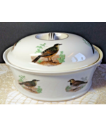 Vintage Louis Lourioux Le Faune Birds Oval Covered Casserole Serving Dis... - $59.86 CAD