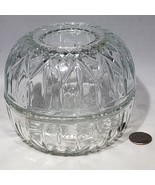 VTG Homco Clear Diamond Glass Fairy Lamp Light Tea Light Votive Candle H... - $16.95