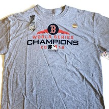 MLB Boston Red Sox World Series Champions 2018 TShirt Grey Youth Boys Si... - $7.49