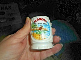 Hawaii The 50th State Vintage 1960&#39;s Hula Girl Dancing Toothpick Holder - £9.34 GBP