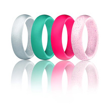 Silicone Wedding Ring - Dome Style Set - $10.49