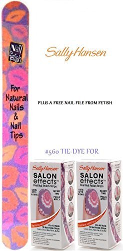 SALLY HANSEN Salon Effects Nail Polish Strips #560 TIE-DYE FOR (PACK OF 2) 16... - $14.99
