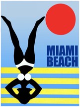 8308.Decoration Poster.Home Room design art print.Miami Beach vacation.Sun tan - £13.22 GBP+