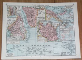 1937 Vintage Map Of German Former Colonies Tanzania Ostafrika Germans In America - £19.72 GBP