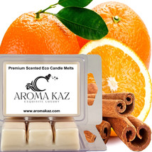 Cinnamon &amp; Sweet Orange Scented Candle Melts X Strong 80hr Clam Packs - £14.65 GBP+