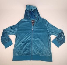 The North Pole Zip Up Hoodie 2XL Sweatshirt Turquoise - £15.52 GBP