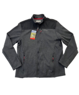 Orvis Men Fleece Bonded Mesh Full Zip Jacket Black Phantom Size M - $22.99