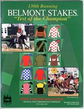 1998 Belmont Stakes Official Program Victory Gallop Gary Stevens W Elliott Walde - £7.86 GBP