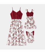 Family Matching Floral Print Spliced Cami Dresses Sets - Coordinated Ele... - £26.49 GBP+