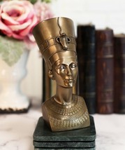 Ebros Egyptian Queen Nefertiti With Cobra Crown Piece Bust 7&quot;H Figurine Egypt - £28.05 GBP