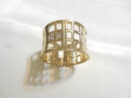 I.n.c. Gold-Tone Crystal Checkered Bangle Bracelet CL214 $29 - $12.47