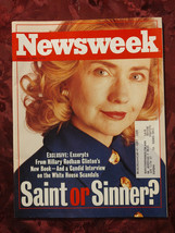 NEWSWEEK January 15 1996 Hillary Clinton Steve Forbes Hebrew Bible New Stars - £6.79 GBP