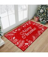 HUGEAR Christmas Area Rug 2x3 Red/White Non-Slip Low Pile Xmas Decor - €15,02 EUR