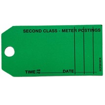 Royal Mail Postage Tag Labels Green Second Class Meter Postings - Pack o... - £2.78 GBP