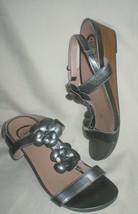 Abeo IVY Women&#39;s Gray Metallic Wedge Sandals Size 9 Gently Worn Bargain! - £19.78 GBP