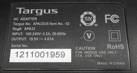 Targus Universal 90W Laptop Charger AC Power Adapter OLD Version APA32US NO TIPS - £11.91 GBP