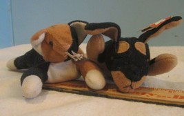 LOT OF 2 TY Beanie Babies Baby plush 3&quot; MCDONALDS-BROWN DOG/CAT - £7.75 GBP