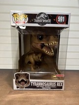 Funko Pop! Jurassic World 10&quot; Tyrannosaurus Rex Vinyl  Figure #591  Targ... - £47.78 GBP