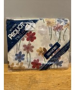 Pequot No-Iron Twin Flat Sheet 80 Poly 20 Cotton Twilite Floral 39&quot; x 76... - $19.79