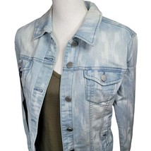 Liverpool Jean Jacket Light Blue White Denim With Tags Buttons Womens Small - £36.23 GBP