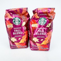 Starbucks Fall Blend Medium Roast Ground Coffee 10 Oz Ea Lot of 2 bb1/25 - $31.88