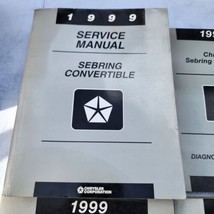 1999 Chrysler Sebring Convertible Service Shop Repair Manuals Factory Dealer OEM - £21.41 GBP