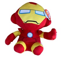 New Ty Beanie Babies Iron Man Marvel Plush Stuffed Animal Doll Toy 6 in ... - $6.85