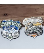 Lot of 2 Daytona Beach Florida Biketoberfest 2014 &amp; 2019 Pins - $8.95