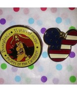 2pc LOT: DISNEY PIRATES OF THE CARIBBEAN &amp; MICKEY MOUSE PINS**1 SET LEFT!!! - £19.65 GBP
